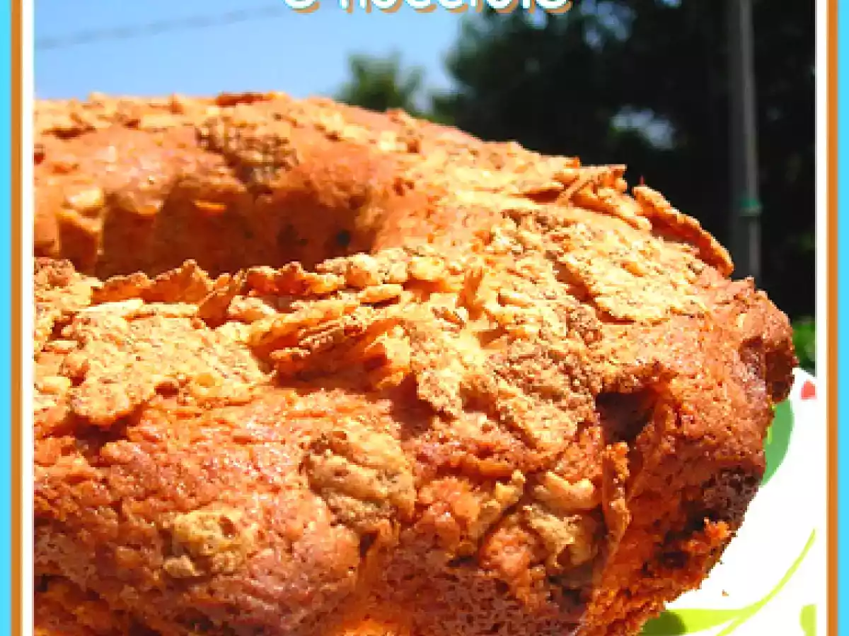 CIAMBELLA DI FARINA DI RISO CON FIOCCHI DI CEREALI E NOCCIOLE - foto 4