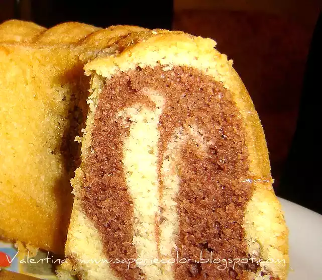 Ciambella morbida al cacao e vaniglia