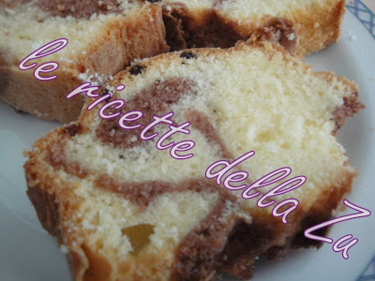 Ciambella Variegata al Cacao con Gocce di Cioccolato - foto 4