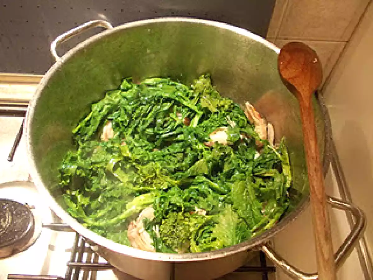 Cime di rapa e canocchie (Broccoli di rapa e spernocchie) - foto 2