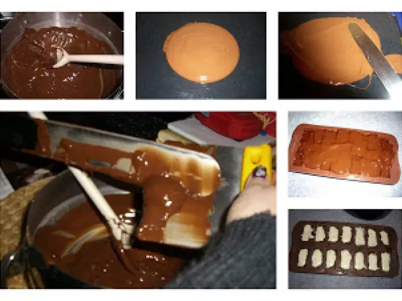 Cioccolatini fondenti con ripieno di ganache al cioccolato bianco e the verde - foto 3