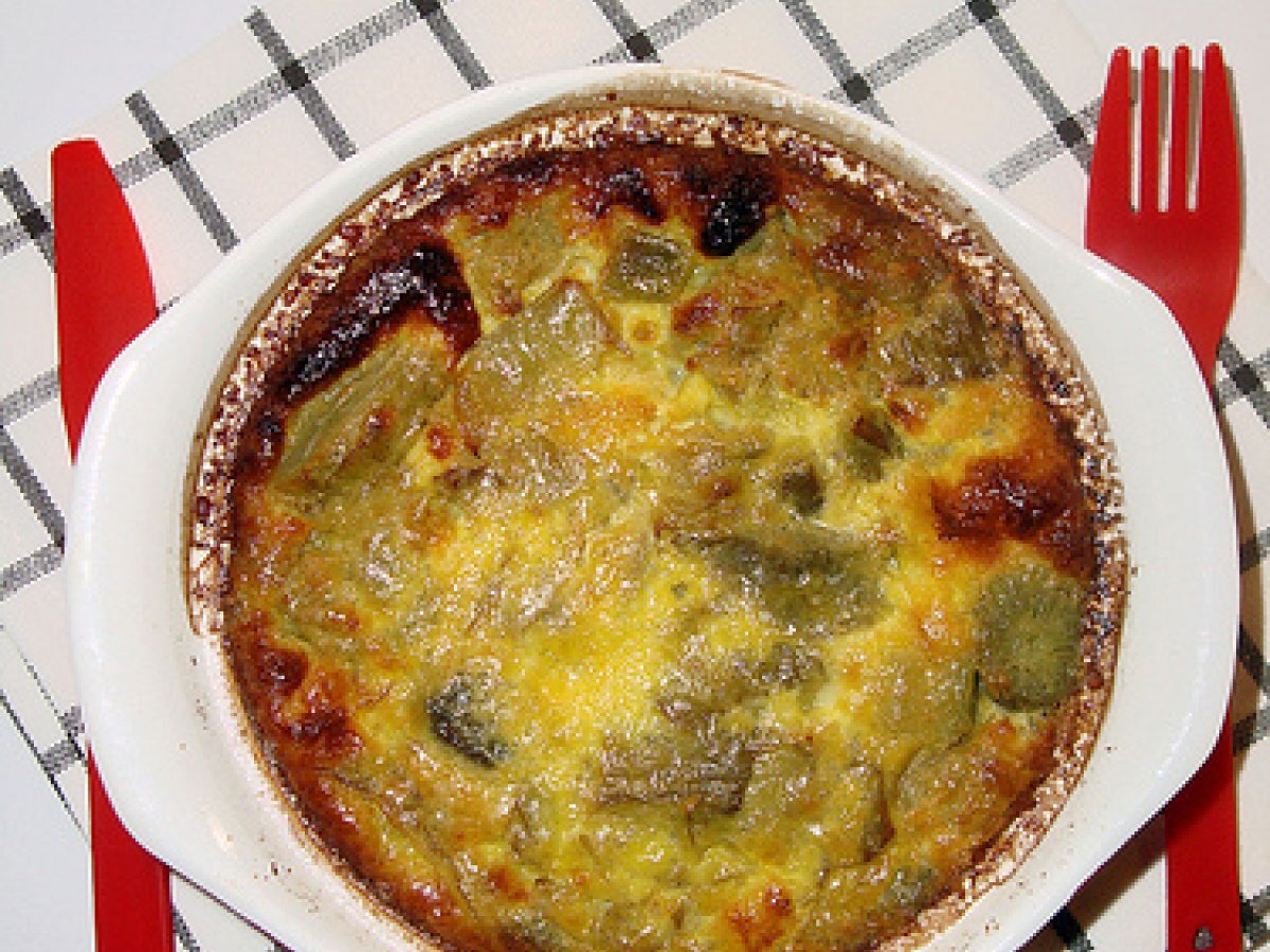 Clafoutis di carciofi