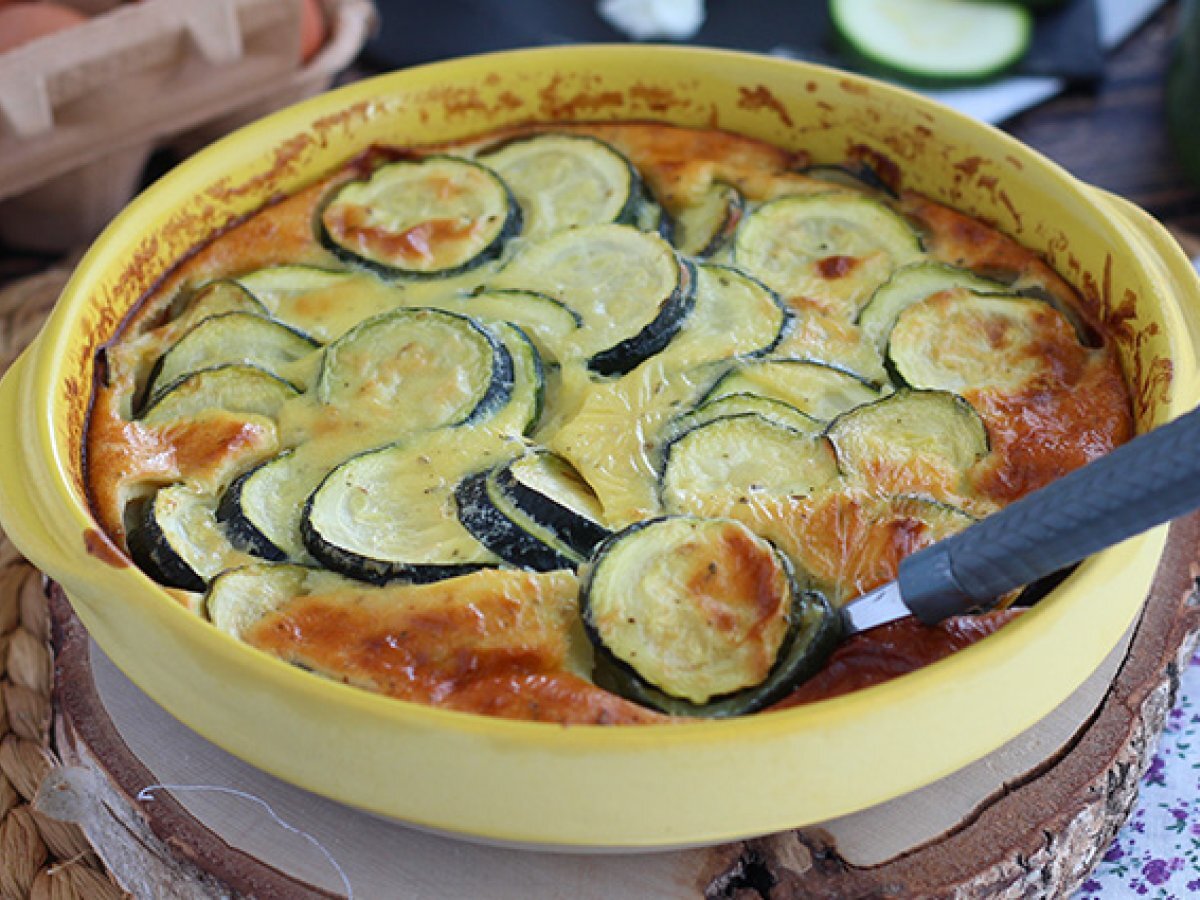 Clafoutis di zucchine e formaggio caprino - foto 2