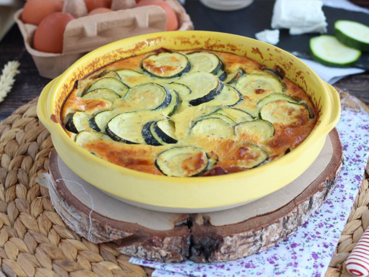 Clafoutis di zucchine e formaggio caprino - foto 5