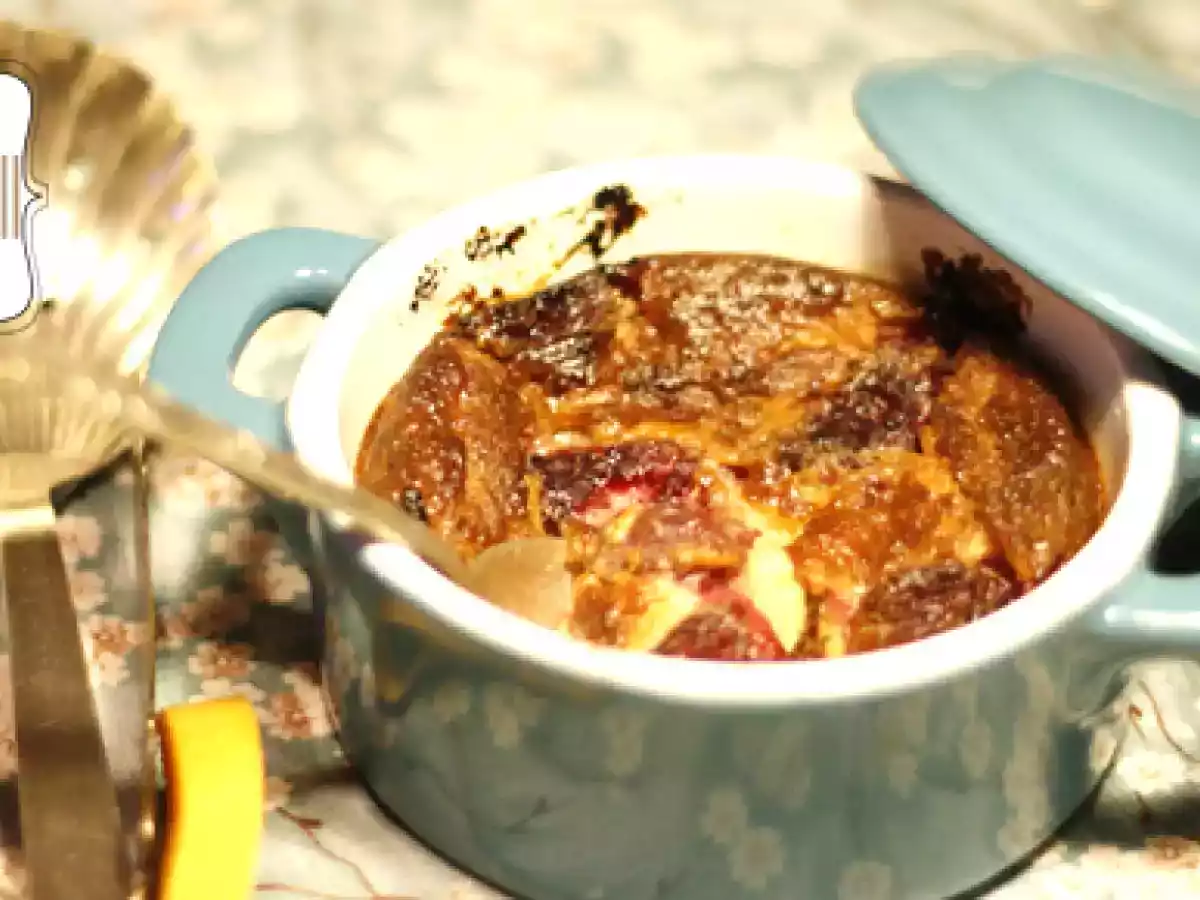 Clafoutis more e lamponi