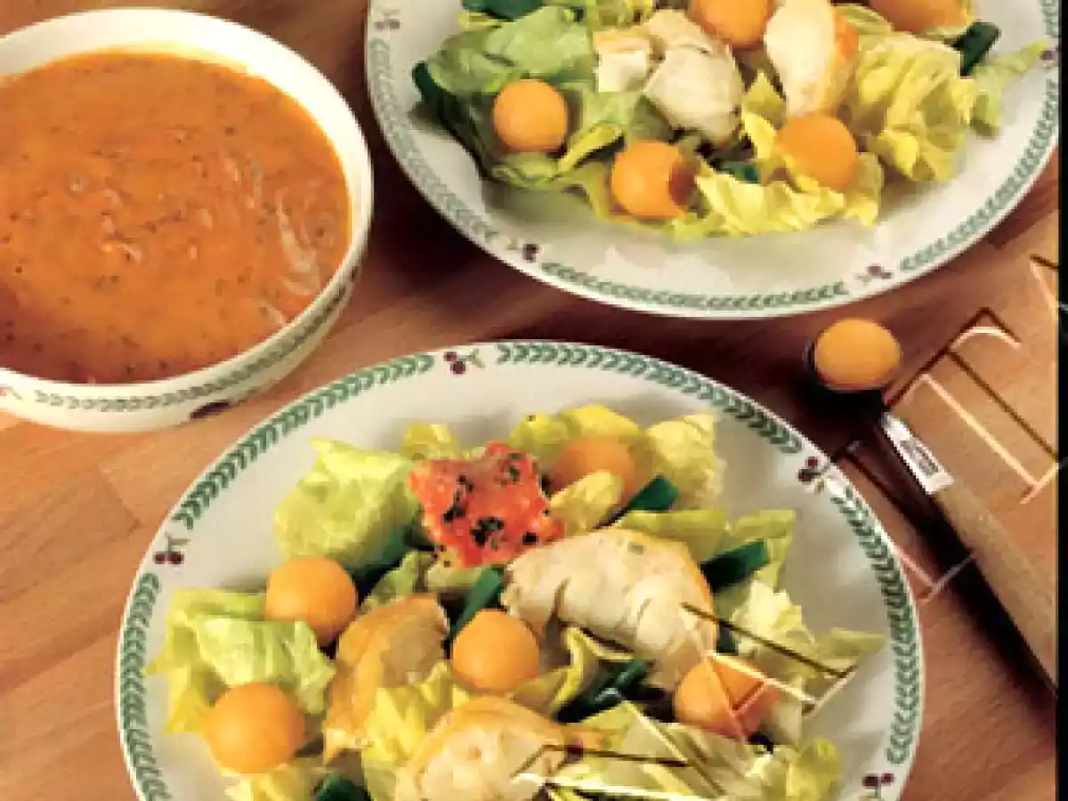 COCKTAIL CON ARAGOSTA E MELONE