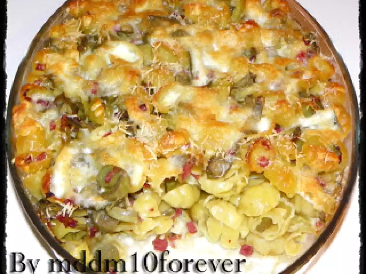 CONCHIGLIE AL FORNO CON CARCIOFI E BRESAOLA