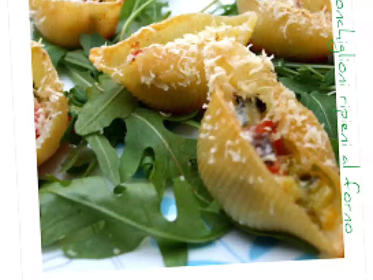 Conchiglioni ripieni, al forno