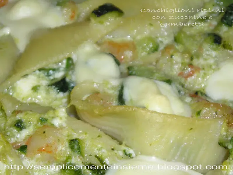 Conchiglioni ripieni di zucchine e gamberetti, foto 4