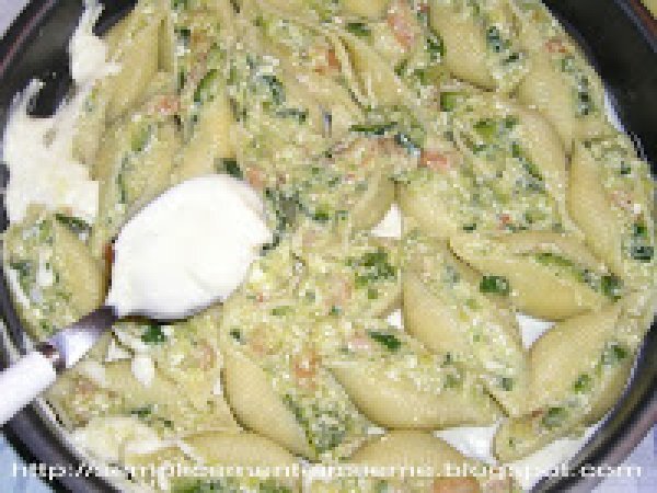 Conchiglioni ripieni di zucchine e gamberetti, foto 2