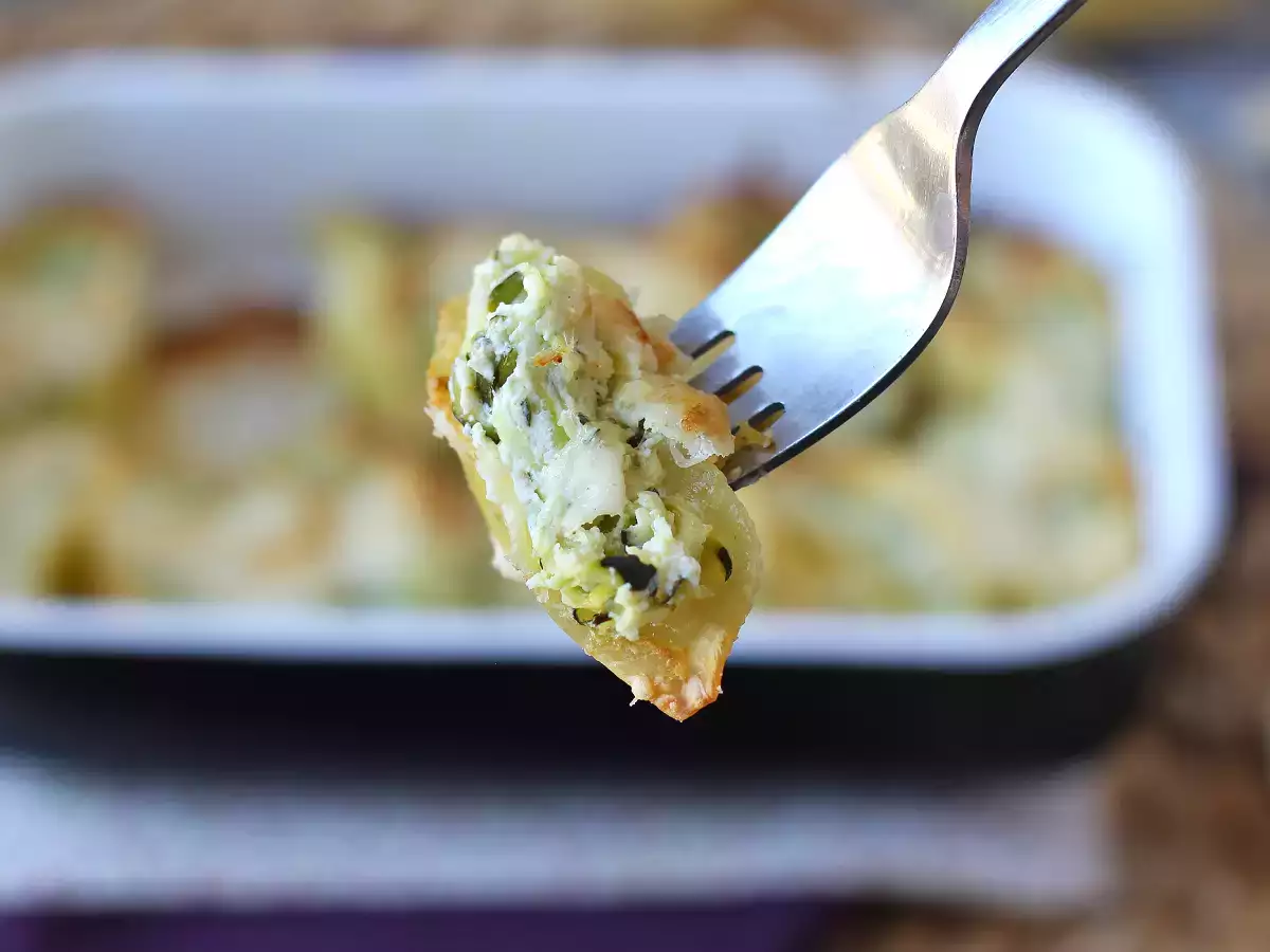 Conchiglioni ripieni ricotta, zucchine e limone: cremosi e gratinati al forno - foto 7