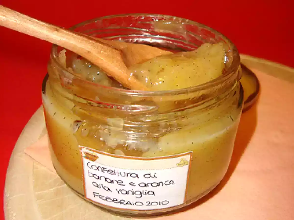 Confettura di banane e arance alla vaniglia