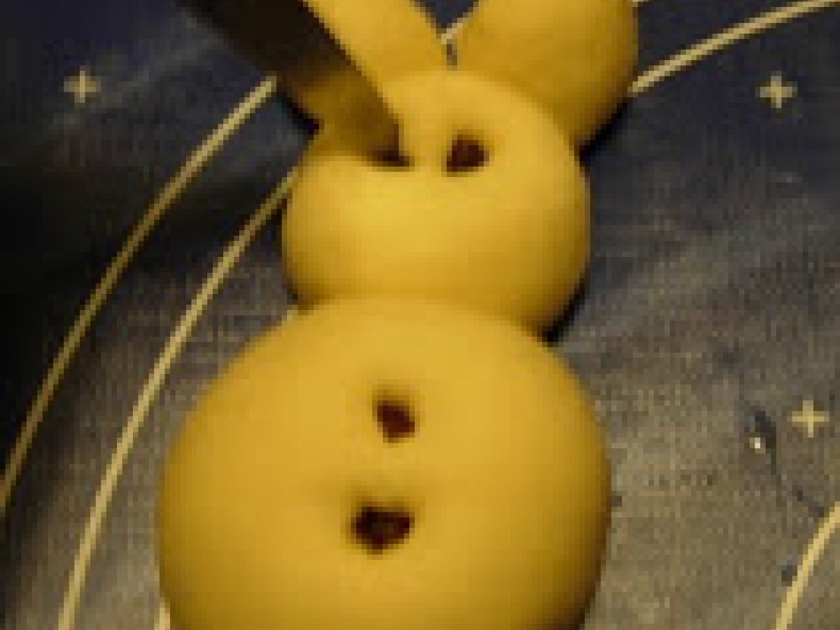 Coniglietti di pane al latte per Pasqua, foto 7
