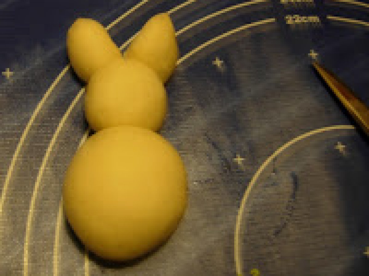Coniglietti di pane al latte per Pasqua, foto 8