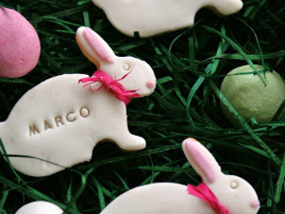 Coniglietti segnaposto per la tavola di Pasqua