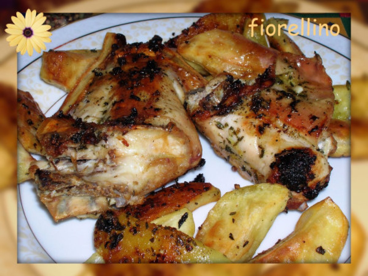 Coniglio arrosto alle erbe aromatiche