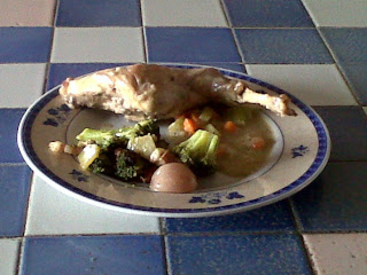 Coniglio in umido con i broccoli (insomma rieccomi)