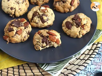 Cookies al cioccolato, mandorle e arachidi - foto 4