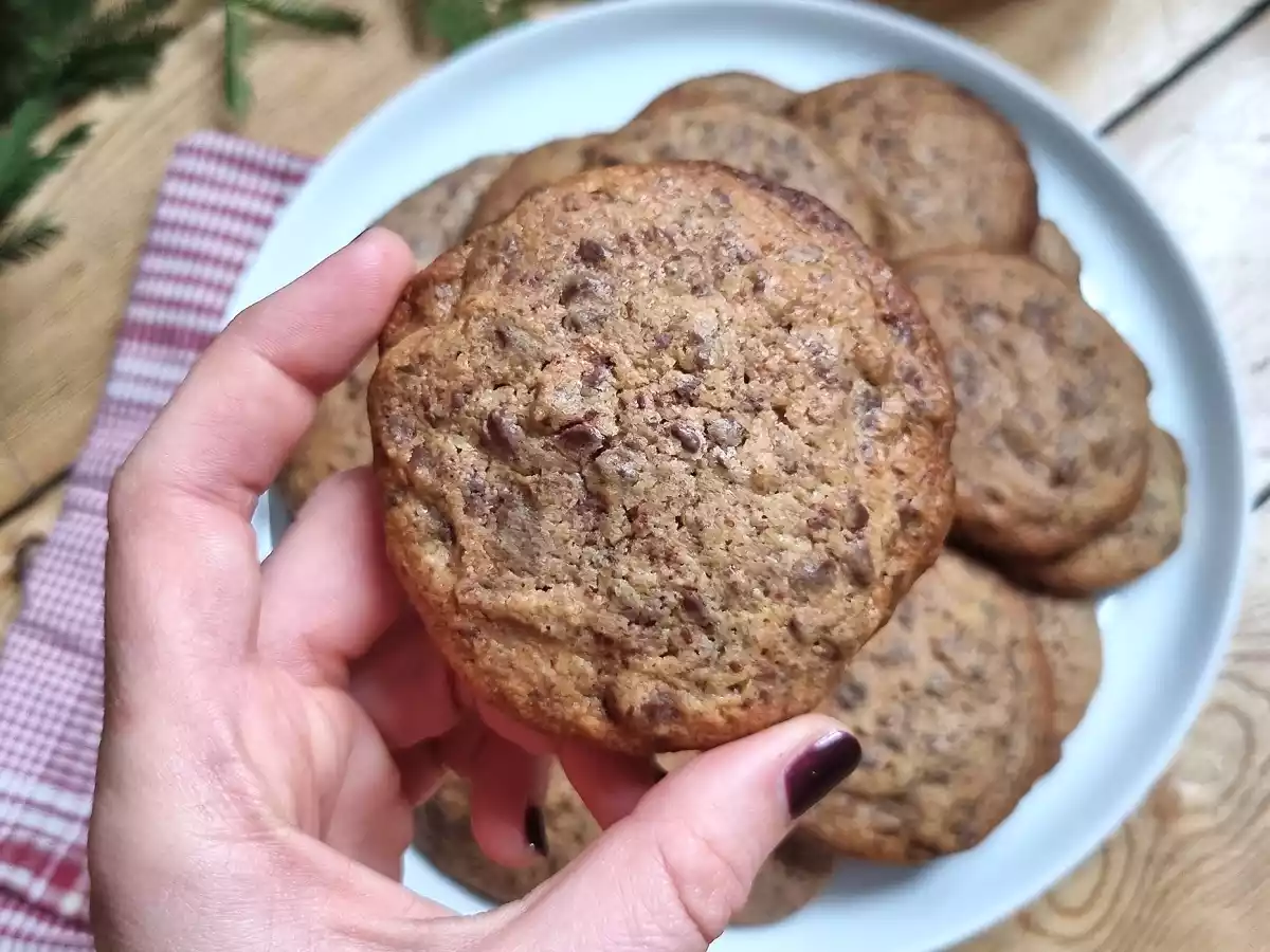 Cookies con pepite di cioccolato - Ricette Bimby - foto 2