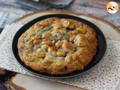 Cookies giganti con cioccolato, nocciole e pralinato - foto 3