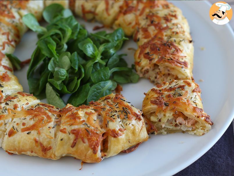 Corona di sfoglia con salmone, foto 2