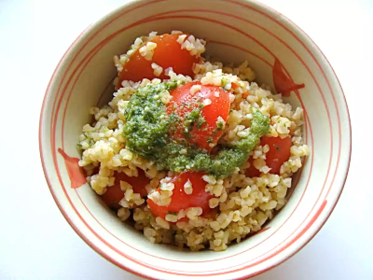 Cosa cucino: Bulgur con pesto e pomodorini