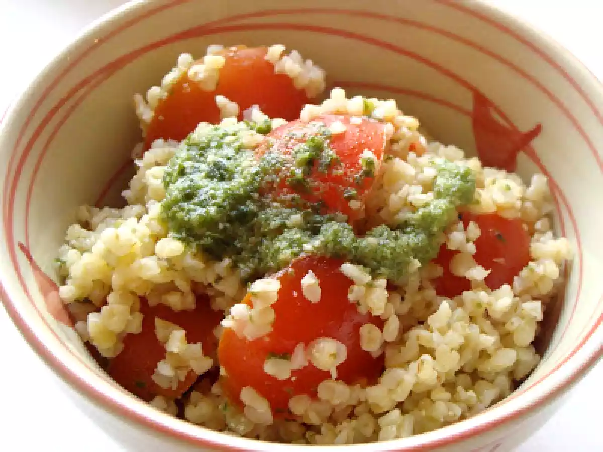 Cosa cucino: Bulgur con pesto e pomodorini - foto 2