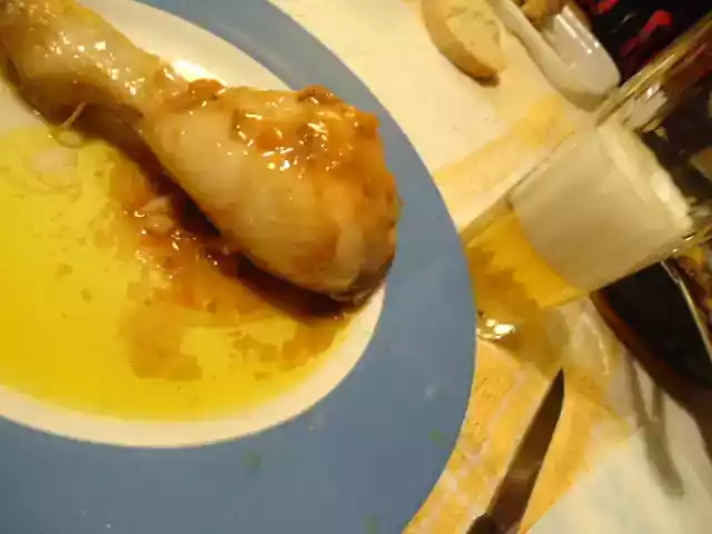Cosce di pollo alla birra