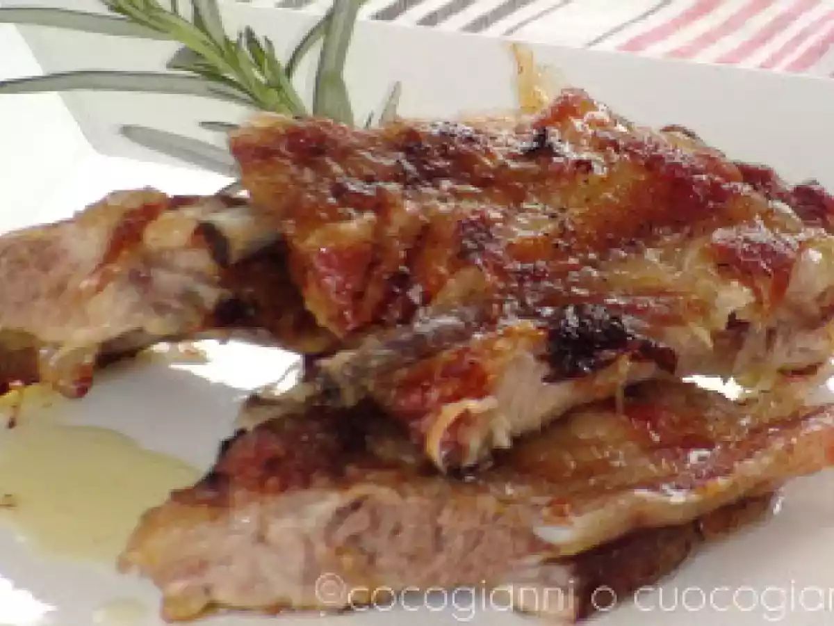 COSTINE DI MAIALE AL FORNO