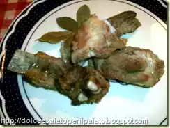 Costine di maiale bollite