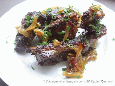 Costine caramellate al forno