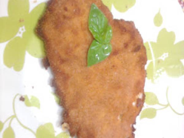 Cotoletta di pollo profumata al basilico