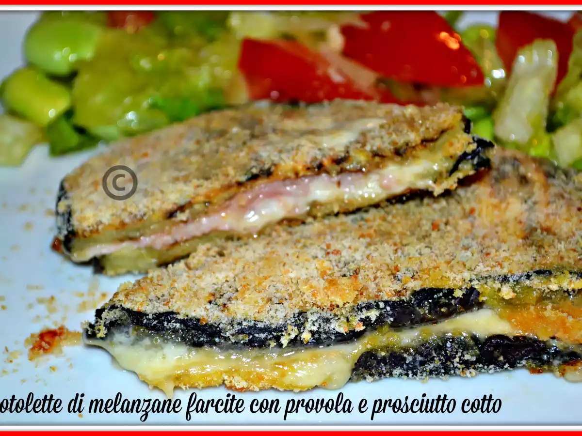 Cotolette di melanzane al forno, gustose e light !