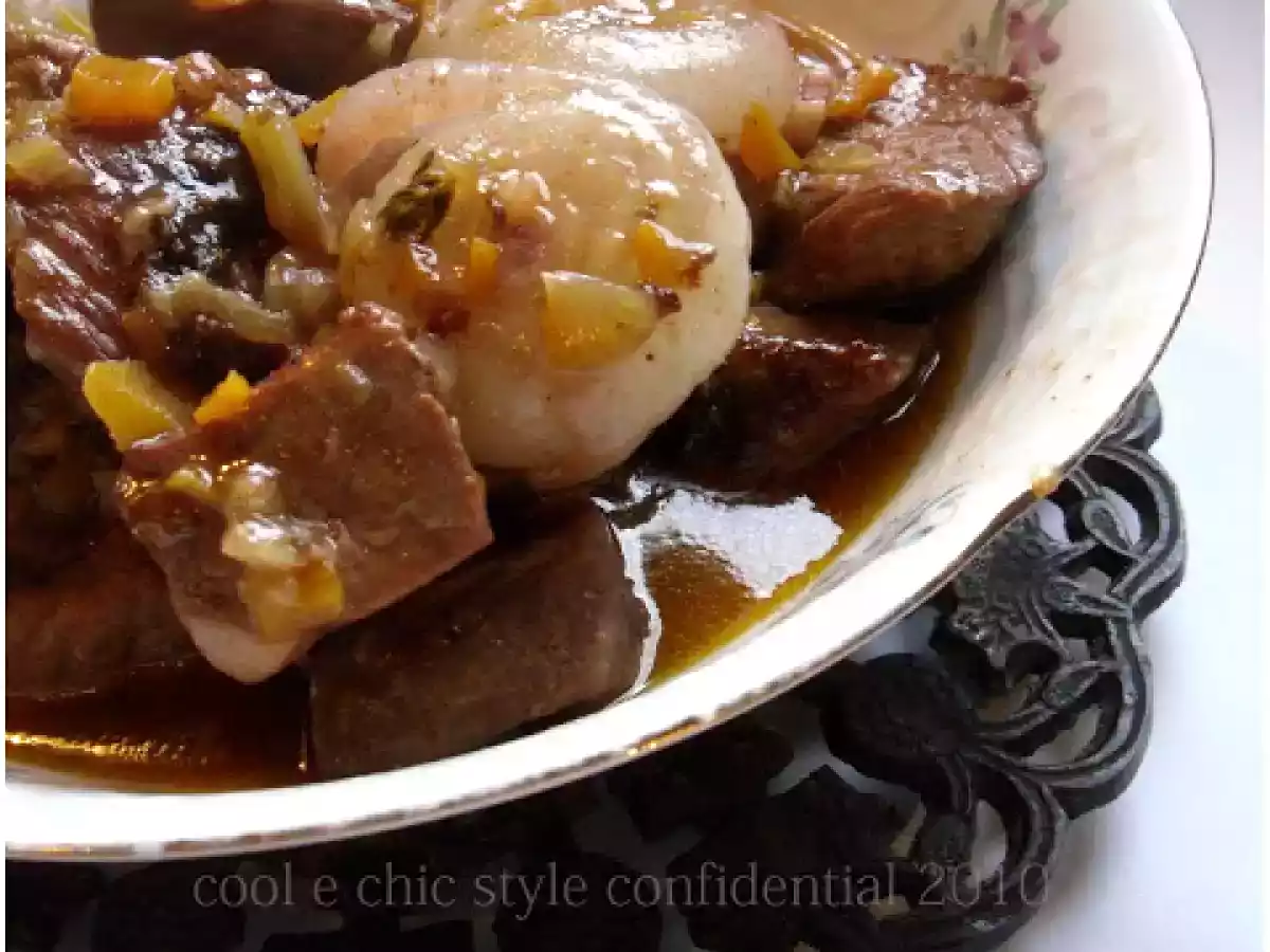 Cotto piano piano : Lo stufato di manzo al vino rosso