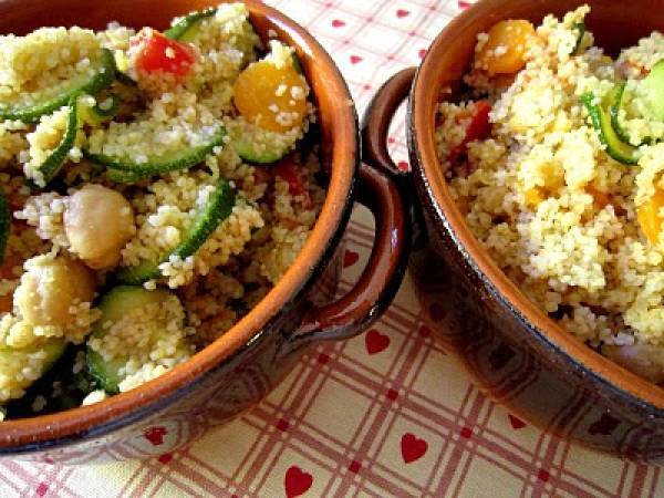 Cous cous con verdure e ceci