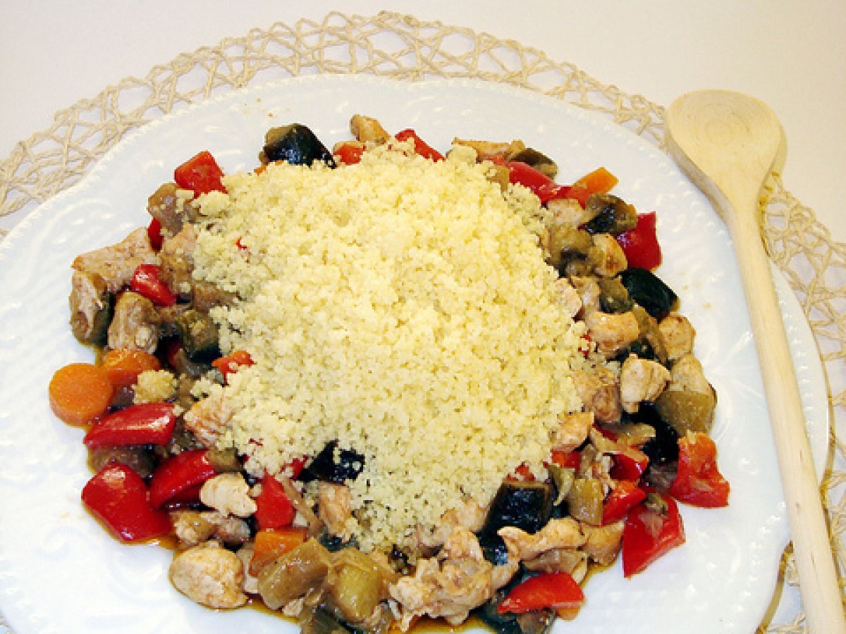 Cous cous con verdure e pollo