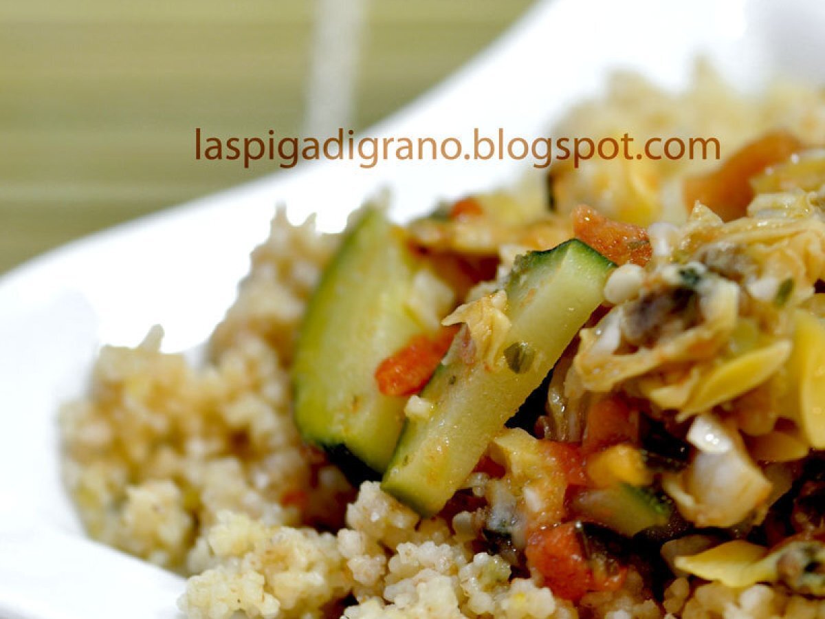 Cous cous con vongole e verdure
