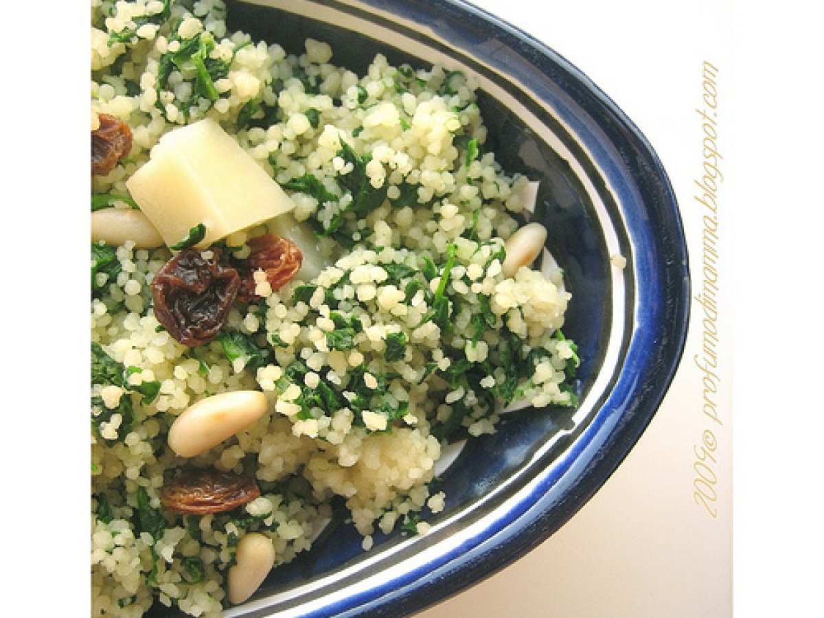 Couscous con spinaci e co.