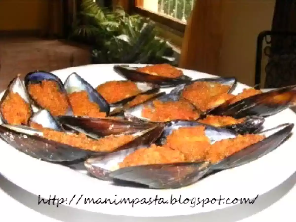 Cozze Gratinate Pomodoro E Peperoncino