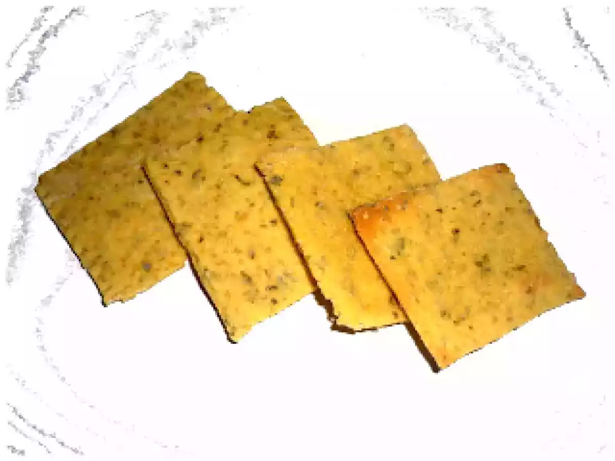 Crackers di farina di mais, miglio e origano