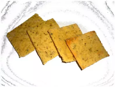 Crackers di farina di mais, miglio e origano
