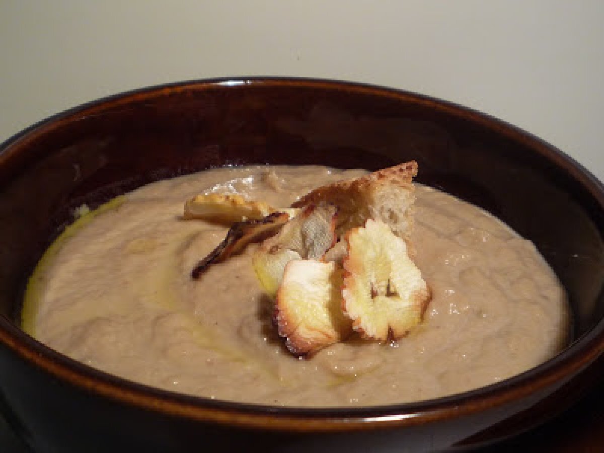 Crema di castagne e porri