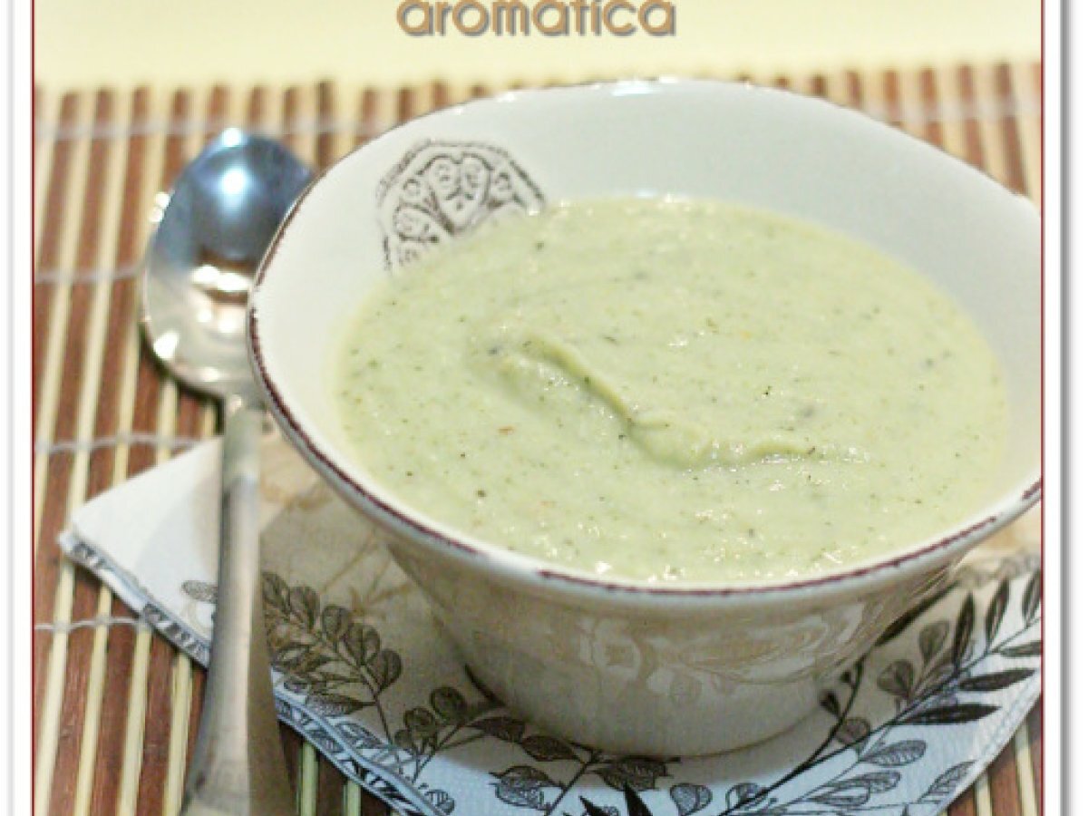 Crema di cavolfiore e zucchine aromatica