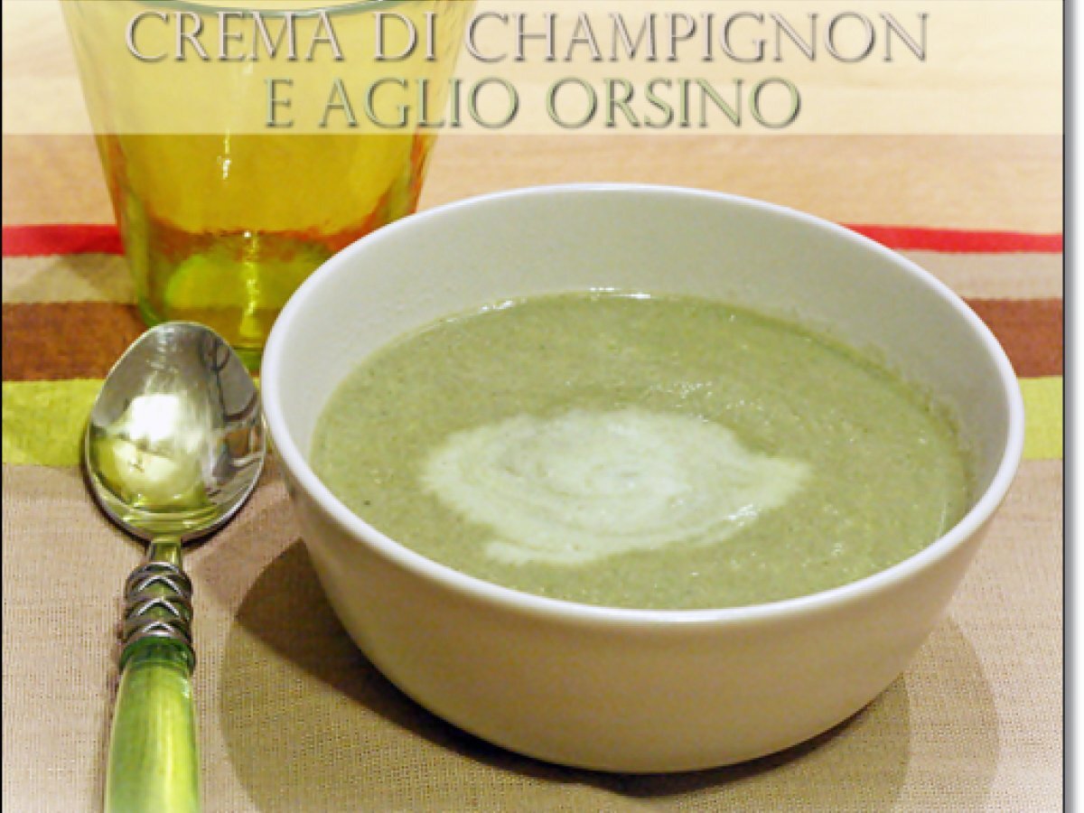 Crema di champignon e aglio orsino