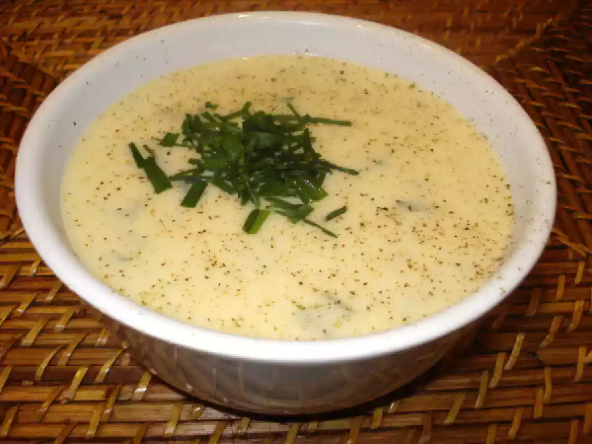 Crema di finocchio, patate e formaggio fresco