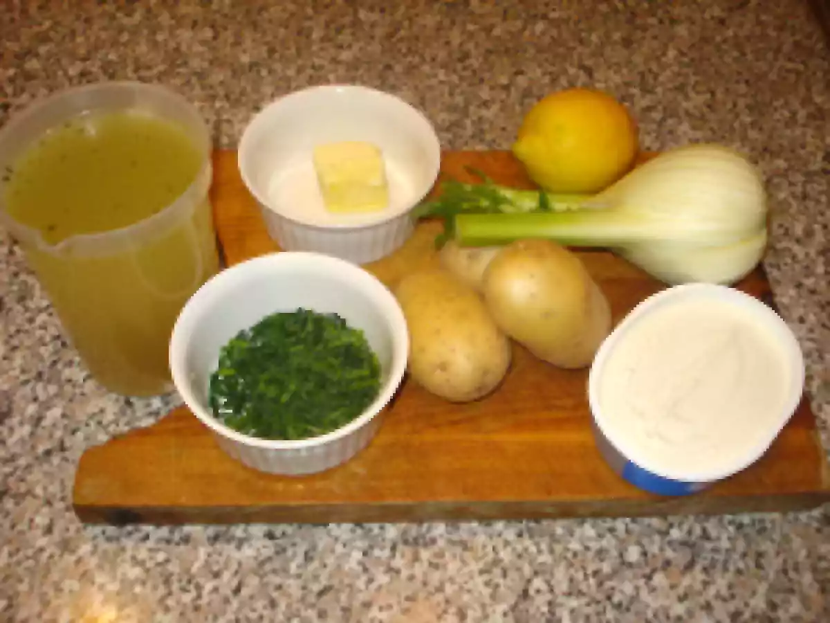 Crema di finocchio, patate e formaggio fresco - foto 6