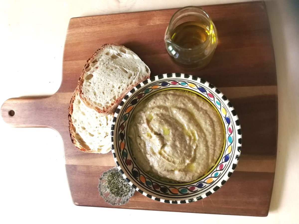 Crema di melanzane light e Baba Ghanoush arabo