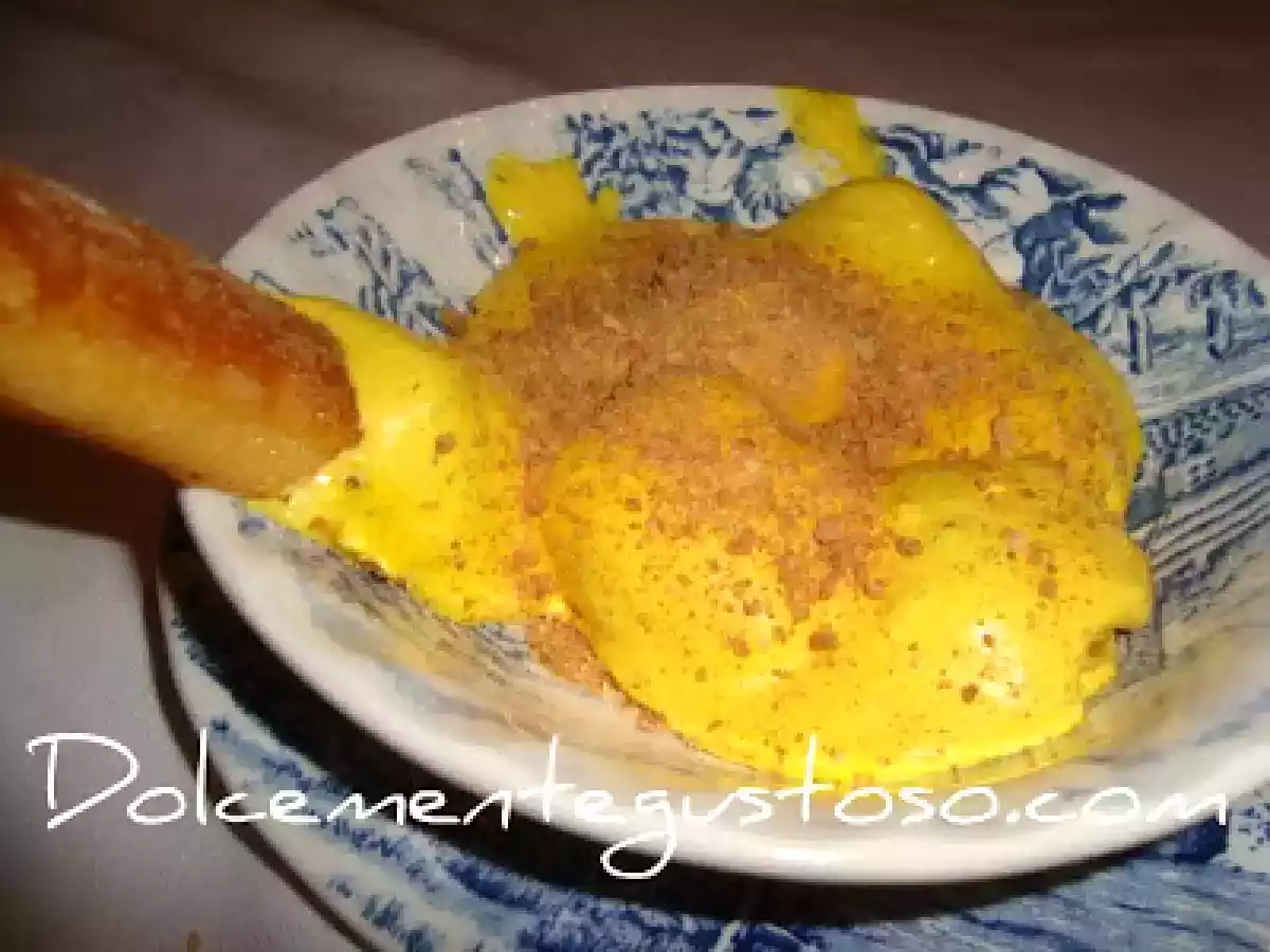 Crema di zabaione con savoiardi