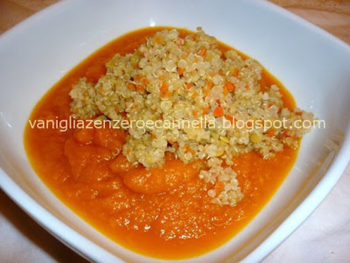 Crema di zucca con quinoa