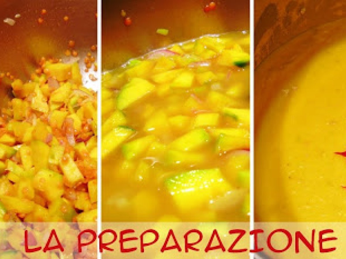 CREMA DI ZUCCA E LENTICCHIE ROSSE - foto 2